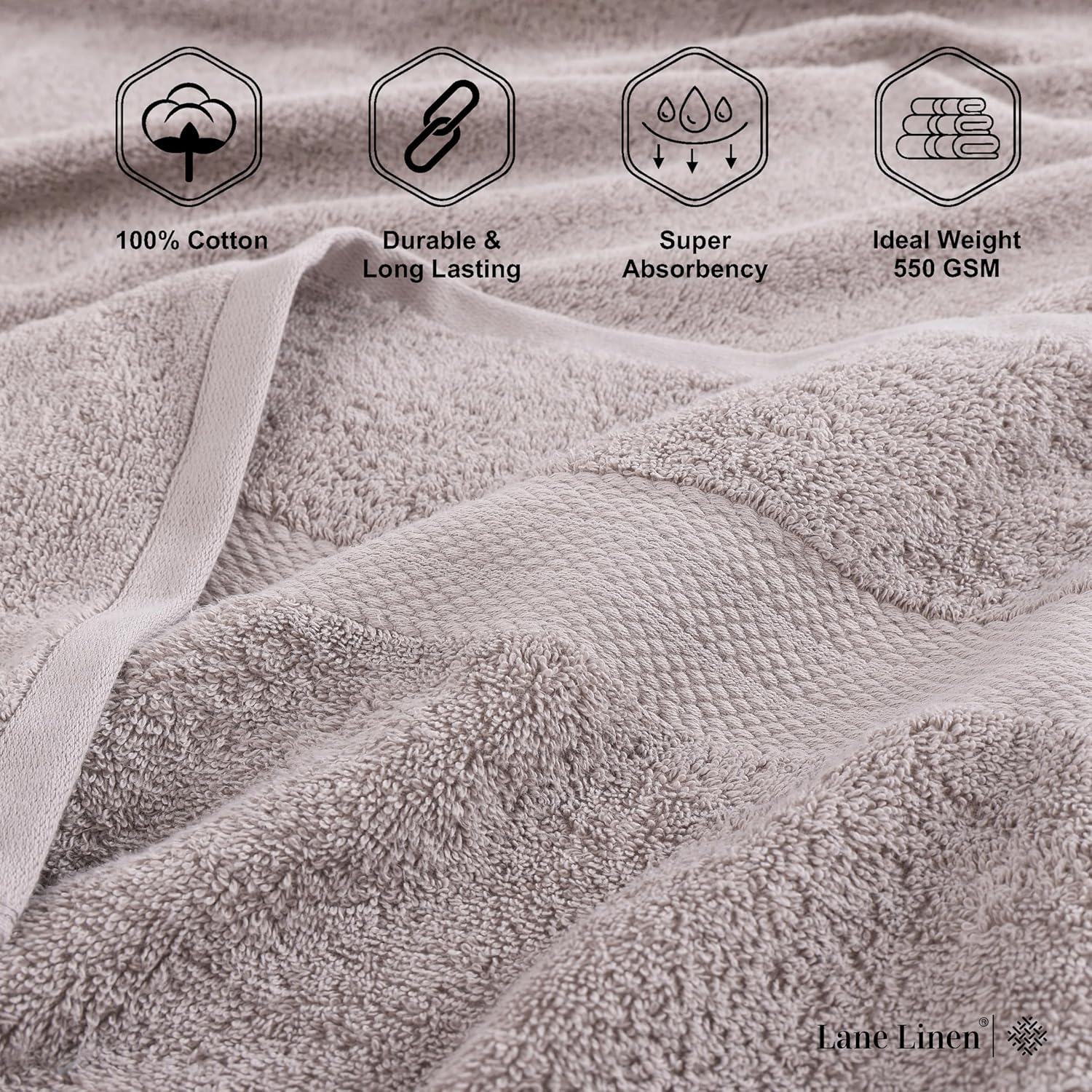 Luxury Cotton Towels Set for the Bathroom