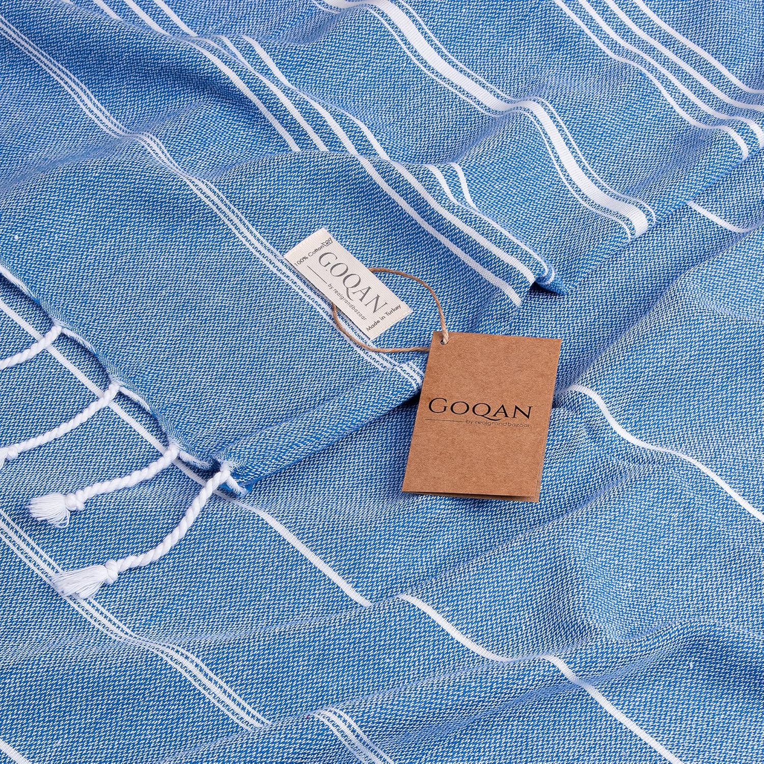Sleek Soft Turkish Beach Towel by RealGrandBazaar