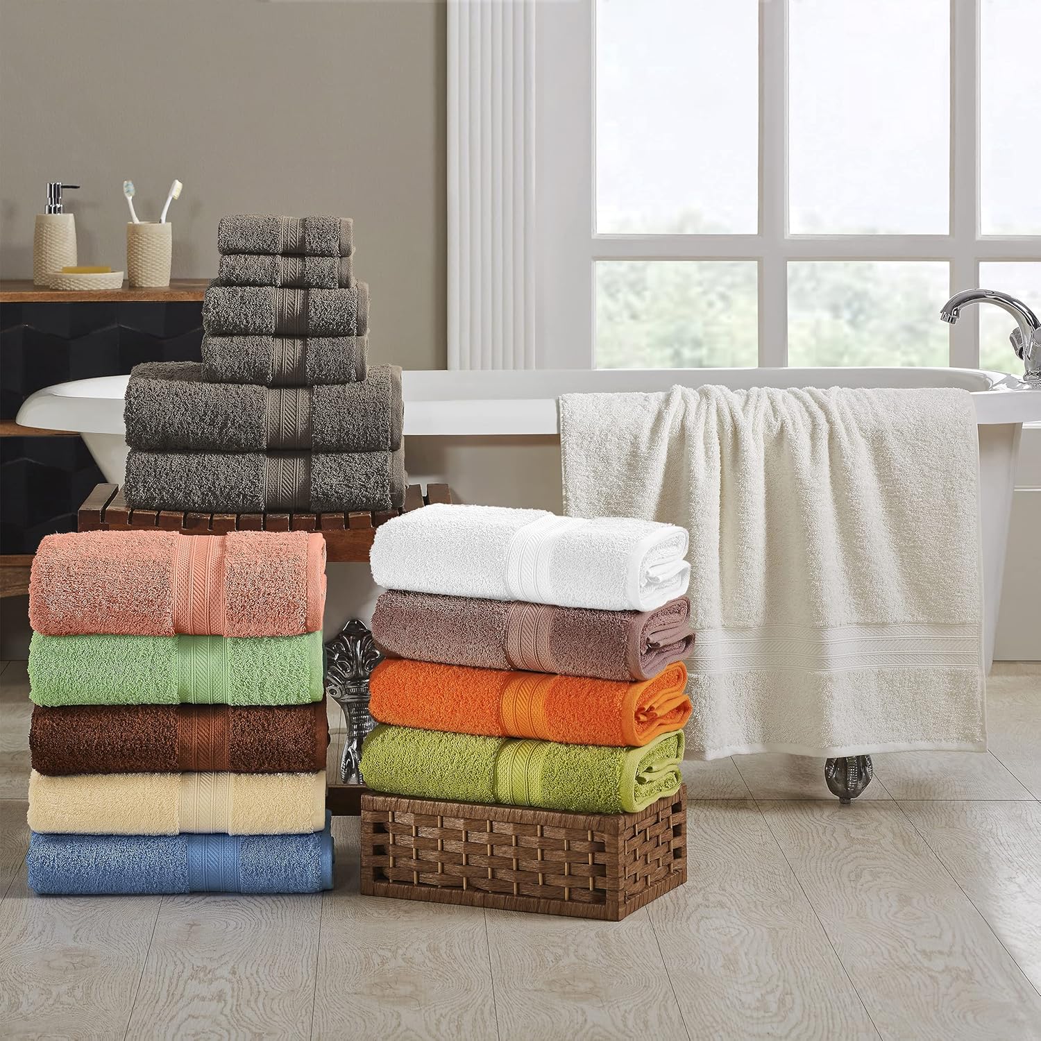 Luxury 100 Combed Cotton Bath Set
