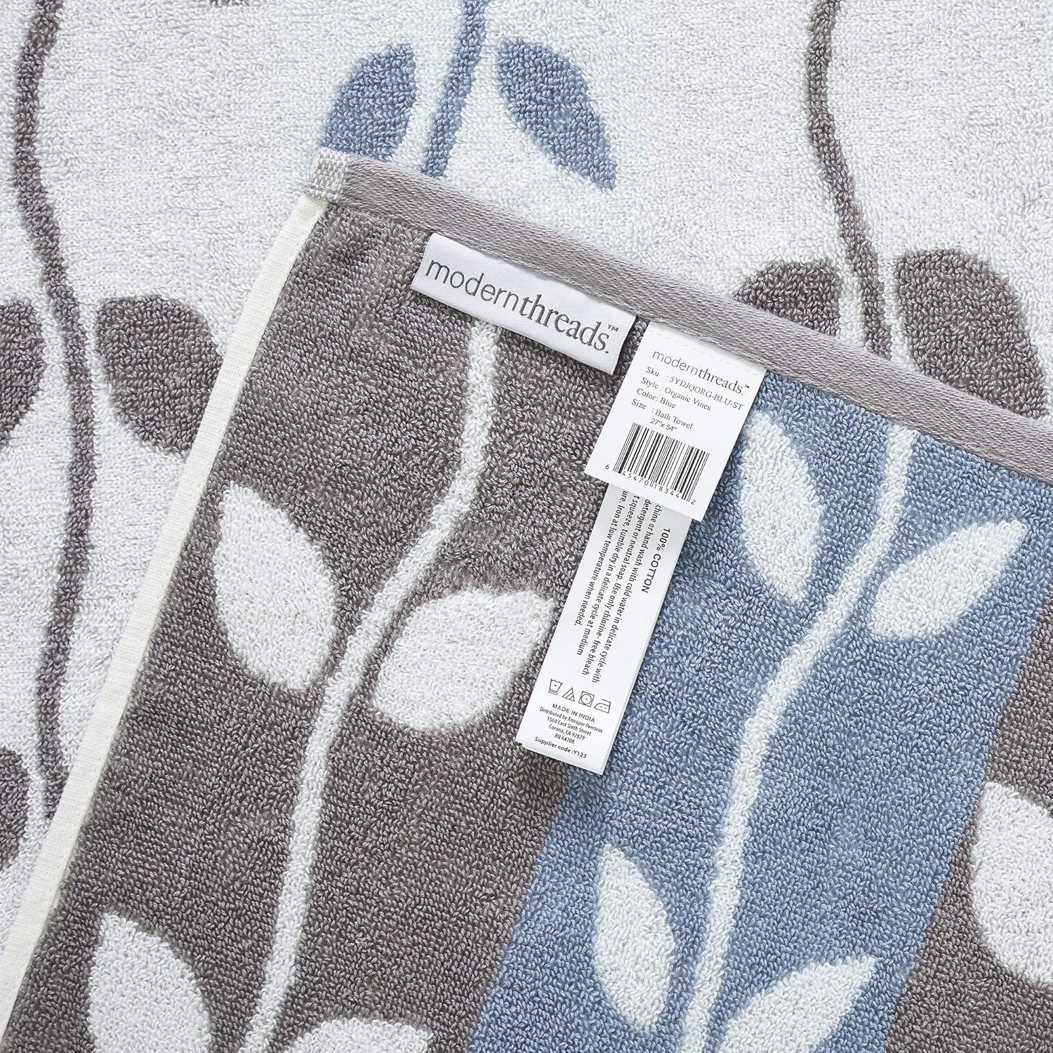 Amrapur Overseas 6-Piece Ultra-Soft Cotton Towel Set for Home Blue