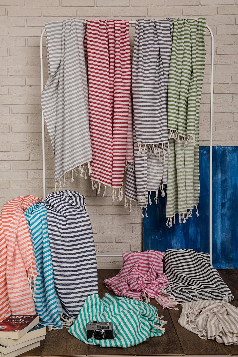 Bersuse Beach Towels - Soft Cotton Set of 6 37x70 inches