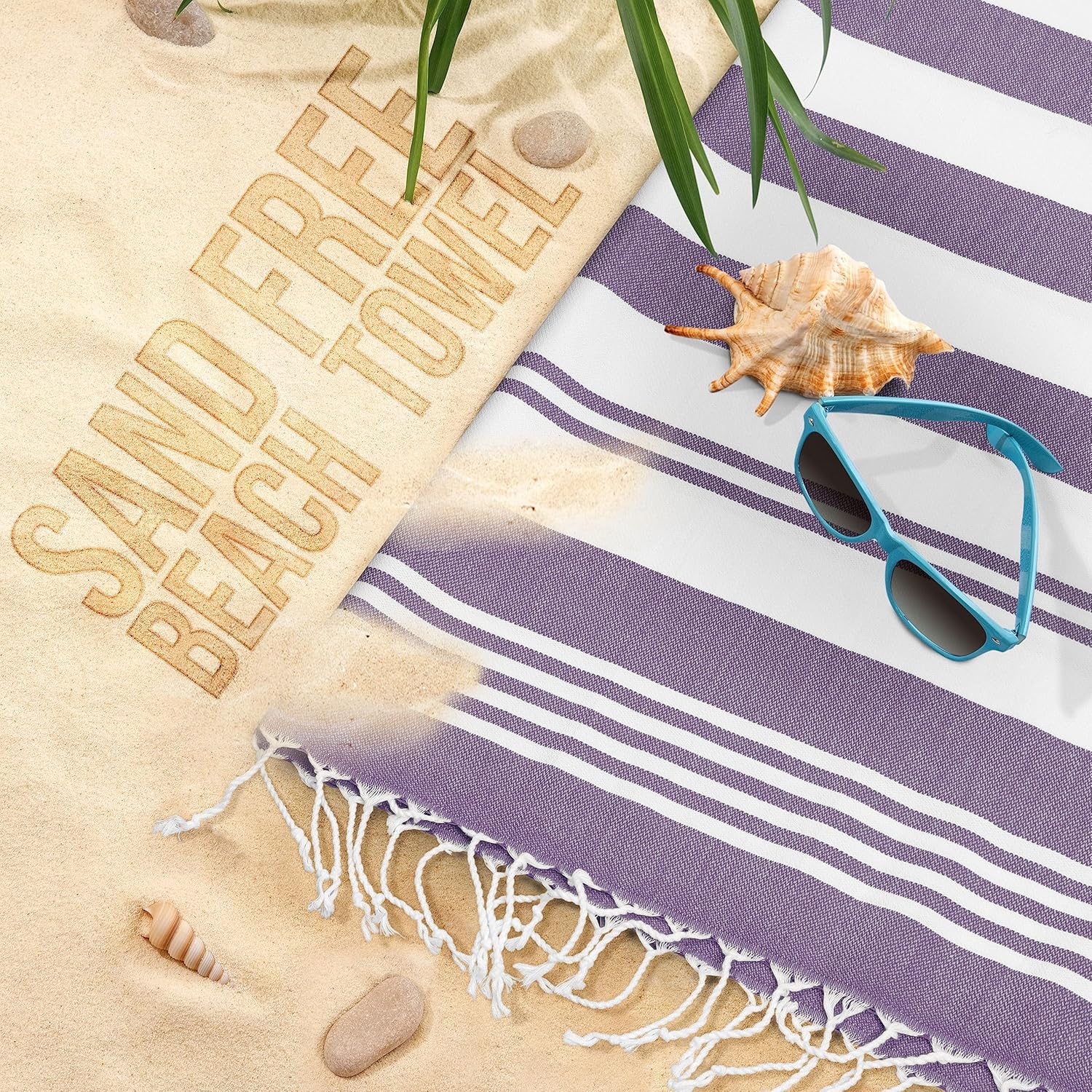 Utopia Towels - 4 Pack Turkish Beach Towels 40 x 72 inches